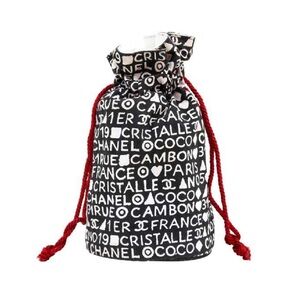 Chanel Monochrome Graffiti drawstring Bag